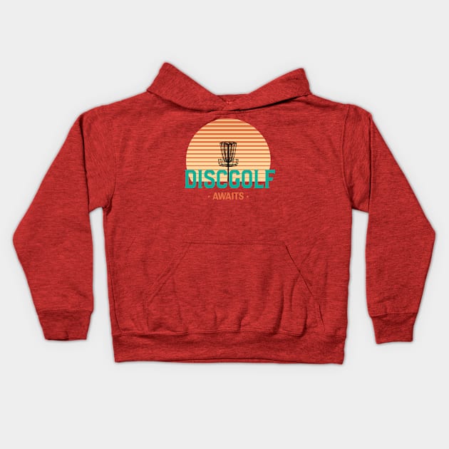 Discgolf Awaits Kids Hoodie by TEEBOX by TBX